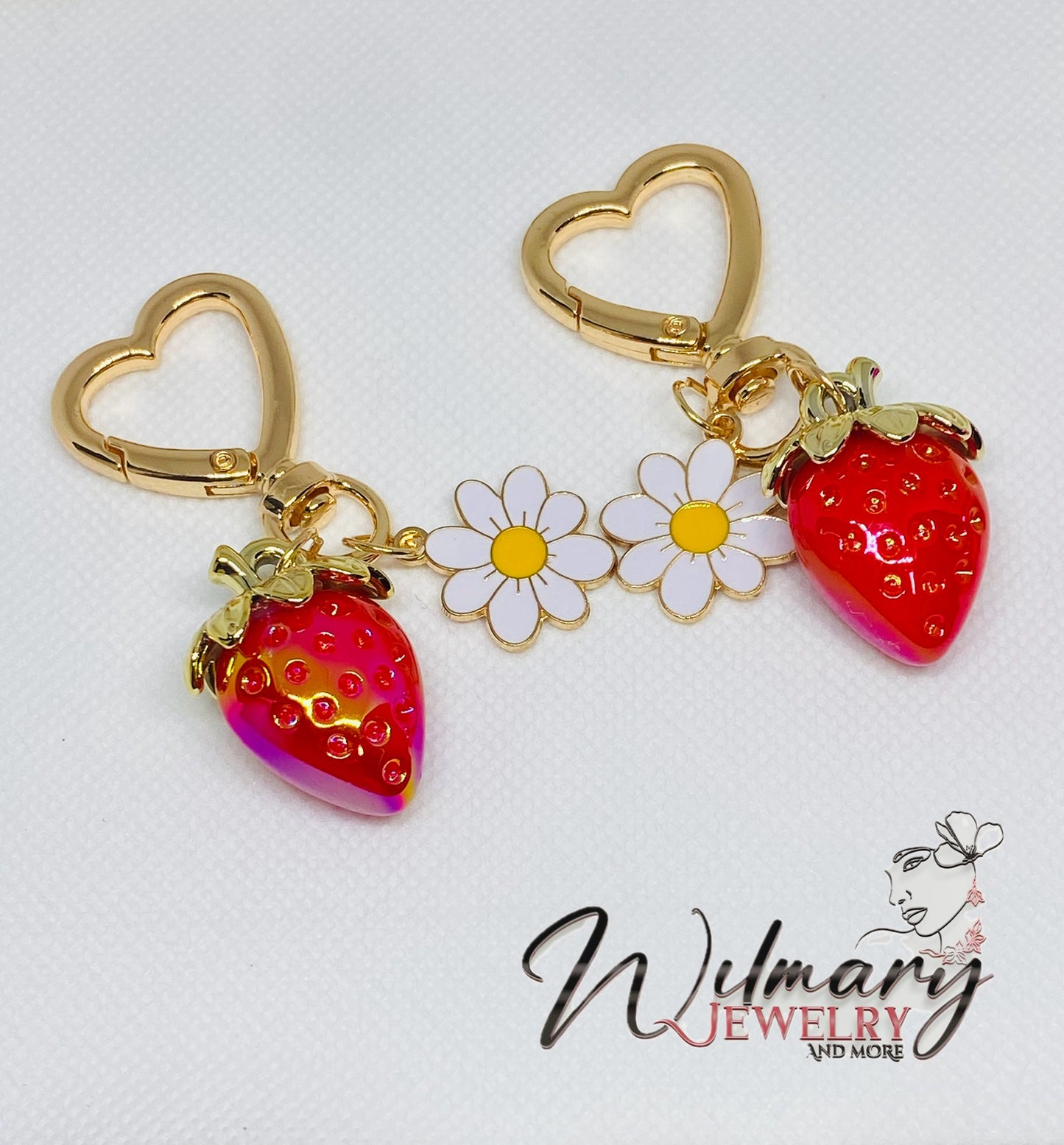 Strawberry keychains
