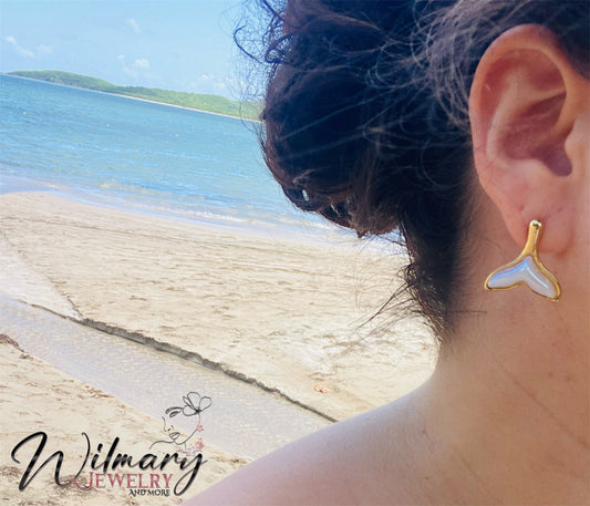 Mermaid tail earing