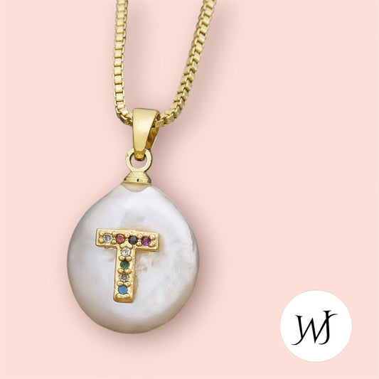 Letter T necklace