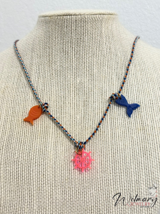 Aqua necklace